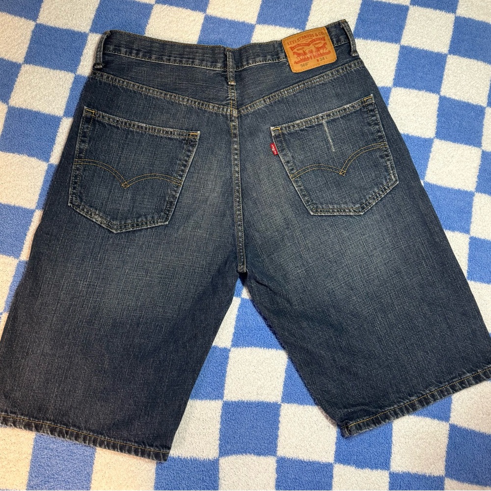 Levi's Men's Blue Denim 569 Shorts